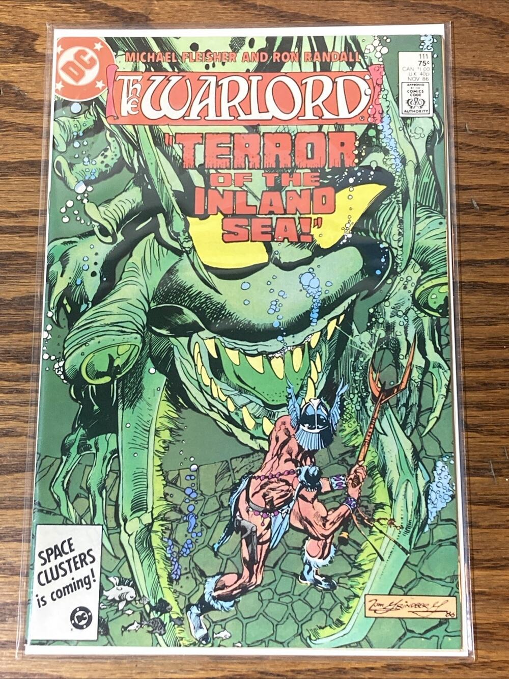 Warlord #111 DC Comics 1986 Terror Inland Sea Travis Morgan Comic